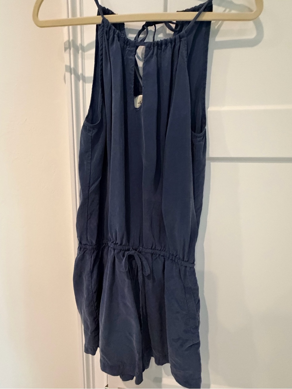 elevenses blue sleeveless romper